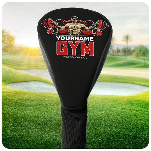 Personalized NAME Fitness Home GYM Weight Lifting Golf Head Cover