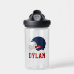 Personalized Name Football Themed Water Bottle<br><div class="desc">Personalized kids sports design.</div>
