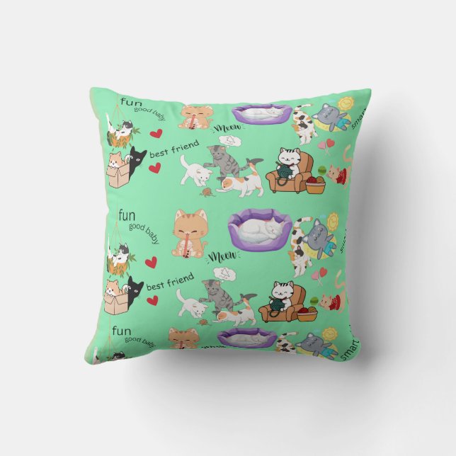 Personalized Name for You or your Child  Throw Pil Pillow (Back)