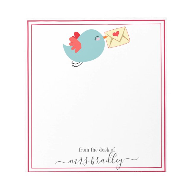 Personalized Name | From The Desk Of Notepad (Front)