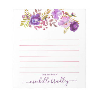 Personalized Name | From The Desk Of Notepad