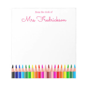 Personalized Name   From The Desk Of Notepad