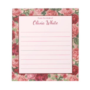 Personalized Name   From The Desk Of Notepad