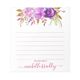 Personalized Name   From The Desk Of Notepad