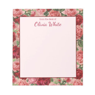 Personalized Name From The Desk Of Notepad