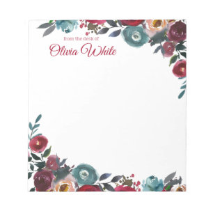 Personalized Name   From The Desk Of Notepad