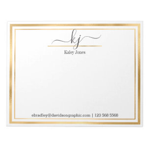 Personalized Name   From The Desk Of Notepad