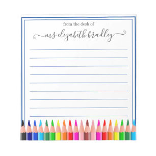 Personalized Name   From The Desk Of Notepad