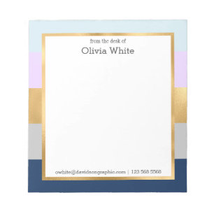 Personalized Name   From The Desk Of Notepad