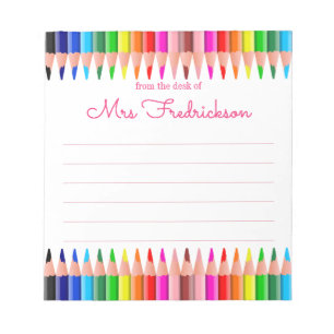 Personalized Name   From The Desk Of Notepad