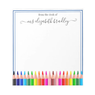 Personalized Name   From The Desk Of Notepad