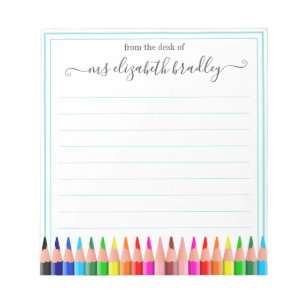 Personalized Name   From The Desk Of Notepad