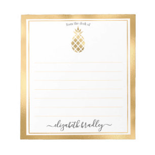 Personalized Name   From The Desk Of Notepad