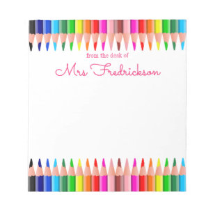 Personalized Name   From The Desk Of Notepad