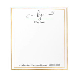 Personalized Name   From The Desk Of Notepad