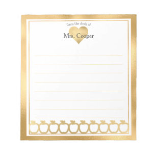 Personalized Name From The Desk Of Notepad