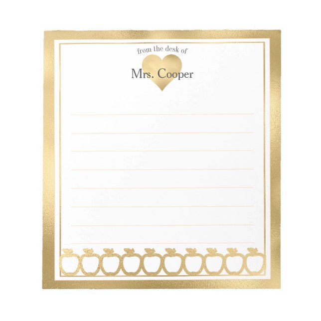 Personalized Name | From The Desk Of Notepad (Front)