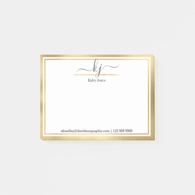 Personalized Name | From The Desk Of Post-it Notes (Front)