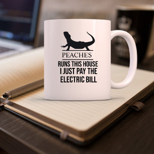 Personalized Name Funny Bearded Dragon Owner Quote Coffee Mug