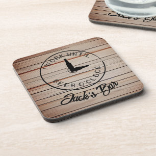 Personalized Name Funny Beer Coaster