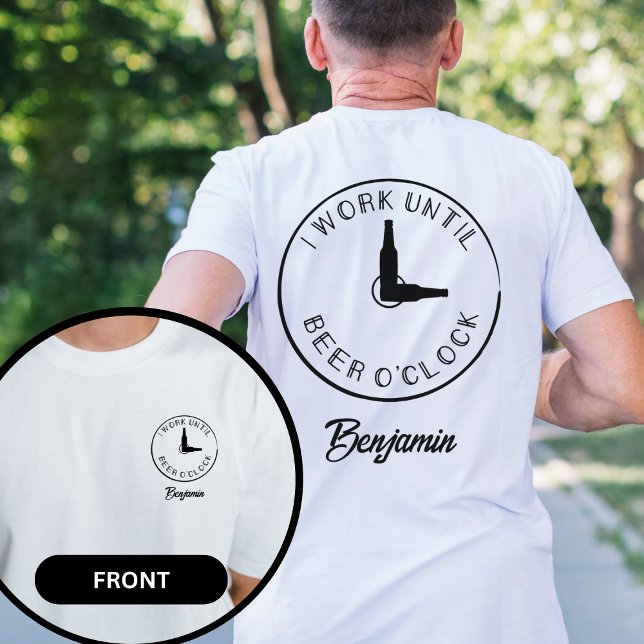 Personalized Name Funny Beer Crew T-Shirt (Creator Uploaded)
