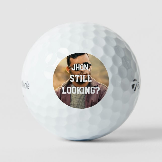 Personalized Name Funny Lost Gold family Work Golf Balls (Front)