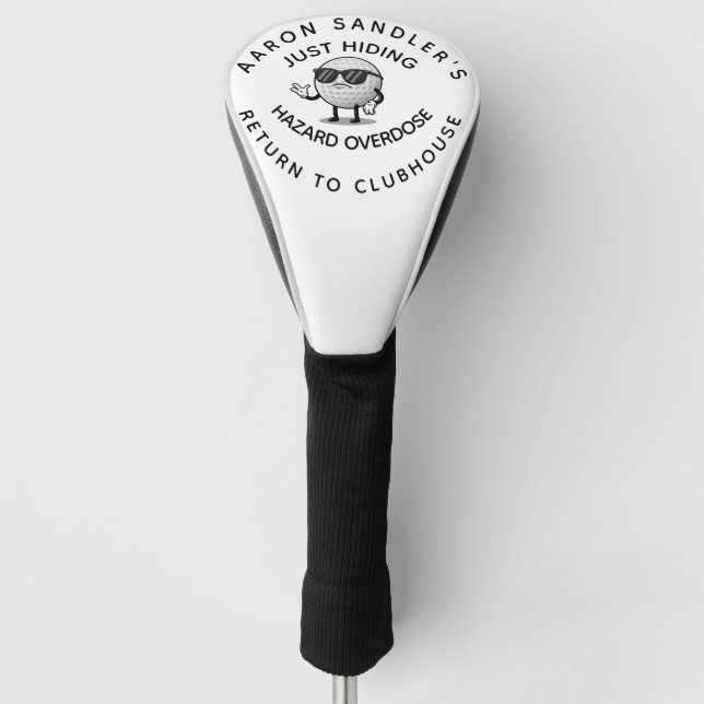 Personalized Name Funny Lost Golf Ball Head Cover (Front)