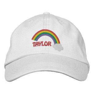 Personalized Name Gay Pride Rainbow Embroidered Hat