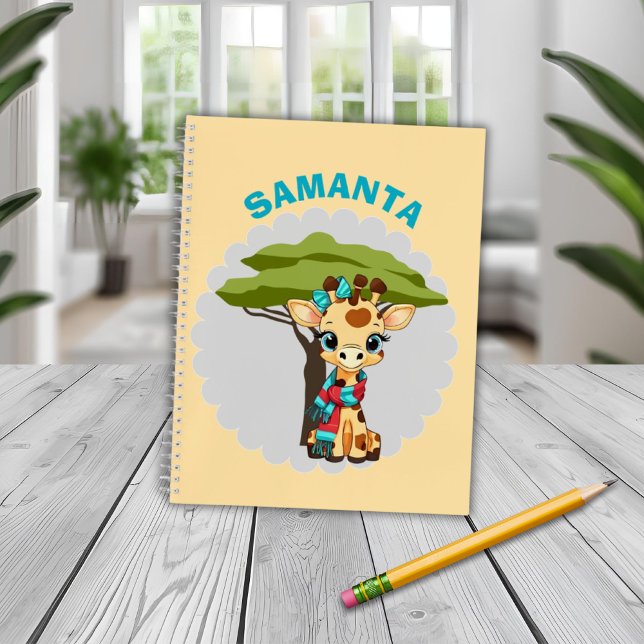 Personalized "Name" Giraffe  Notebook (Creator Uploaded)