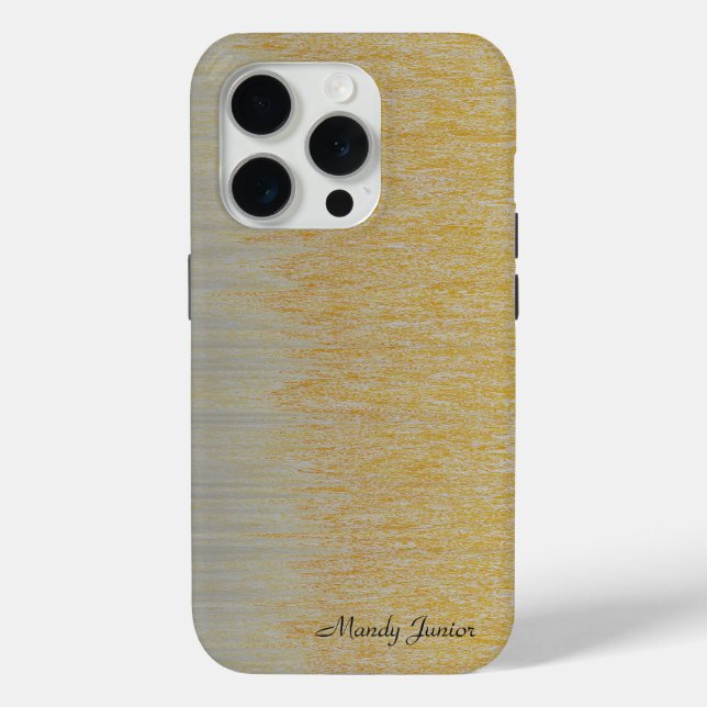 Personalized Name Gold and Silver Assembly  Case-Mate iPhone Case (Back)