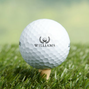 Personalized Name Golf Ball And Wreath