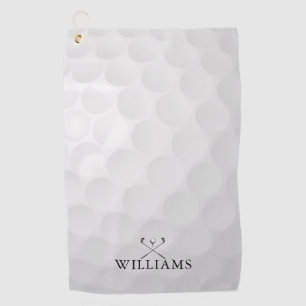 Personalized Name Golf Clubs And Ball Golf Towel