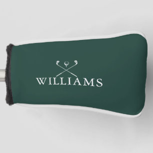 Personalized Name Golf Clubs Emerald Green Head Cover