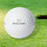 Personalized Name Golf Clubs  Golf Balls<br><div class="desc">Personalize the name in classic typography to create a unique golf gift and keepsake for any golfer. Designed by Thisisnotme©</div>
