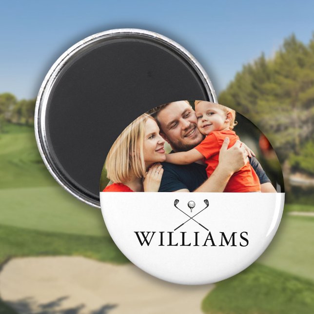 Personalized Name Golf Clubs Photo Magnet (Personalized Name Golf Clubs Photo Magnet)