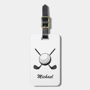 Personalized Name Golf Player Golfer Golfing Luggage Tag