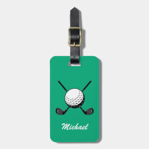 Personalized Name Golf Player Golfer Golfing Luggage Tag