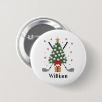 Personalized Name Golf Tree Equipment Christmas