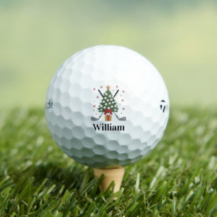 Personalized Name Golf Tree Equipment Christmas Balls