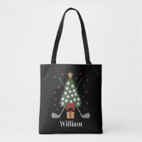 Personalized Name Golf Tree Equipment Christmas 