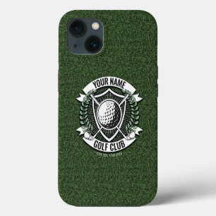 Personalized NAME Golfer Golf Club Turf Clubhouse  iPhone 13 Case
