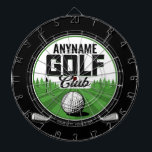 Personalized NAME Golfing Pro Golf Club Player Dartboard<br><div class="desc">Golfer ADD NAME Pro Golf Player Club design - featuring Golf Putters, Ball on Green. Customize with your Name or Custom Text!</div>