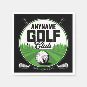 Personalized NAME Golfing Pro Golf Club Player  Napkin
