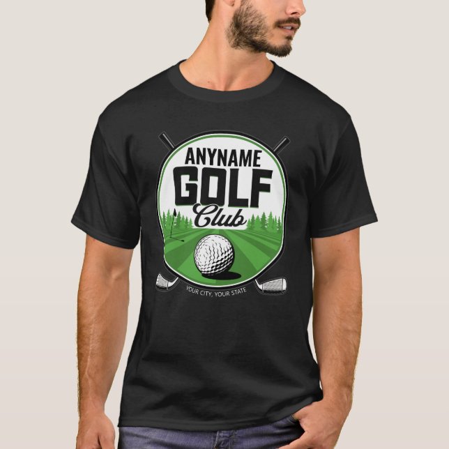 Personalized NAME Golfing Pro Golf Club Player   T-Shirt (Front)