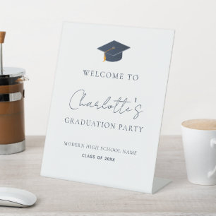 Personalized Name Graduate Achievement Pedestal Sign