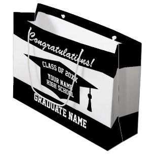 Personalized name graduation Class of 2024 big Large Gift Bag