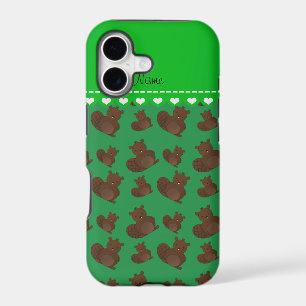 Personalized name green beaver pattern