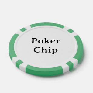 Personalized Name Green Poker Chip