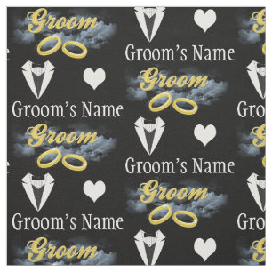 Personalized Name Groom Bridal Party Wedding Fabric