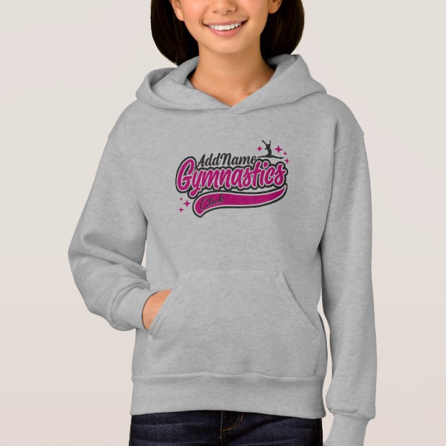 Personalized NAME Gymnast Split Leap Gymnastics  (Front)